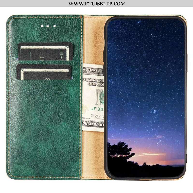 Etui Na Telefon do Xiaomi Redmi A1 Etui Folio Przeszycia Ze Sztucznej Skóry